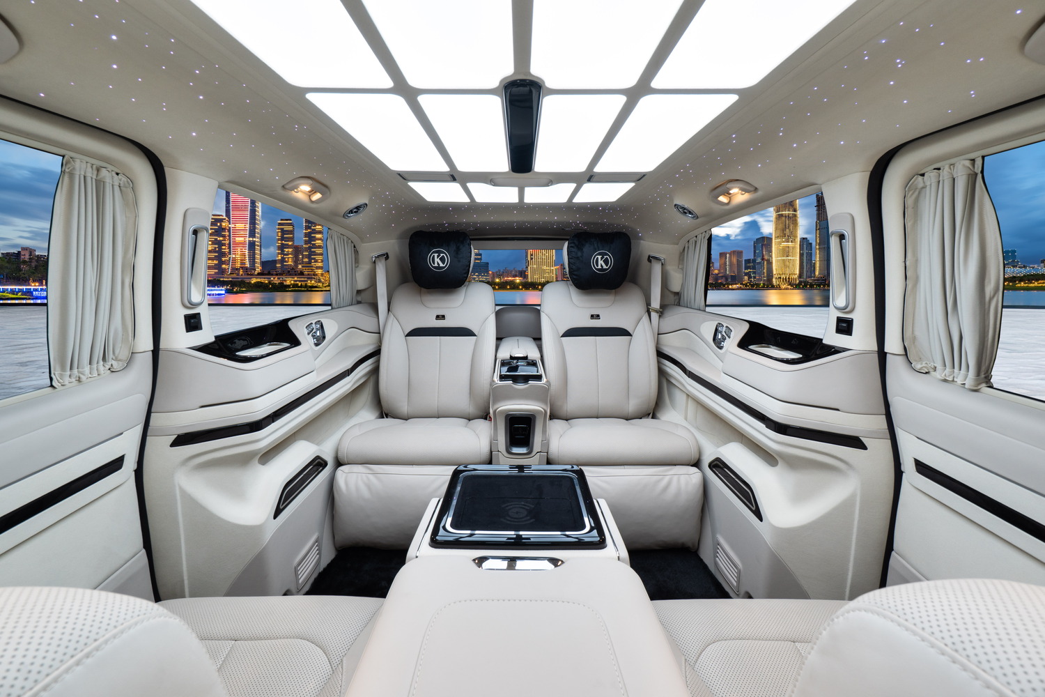 Neuer Mercedes-Benz VLE KLASSEN: elektrische Grand Limousine mit Interieur MVE_1_1721