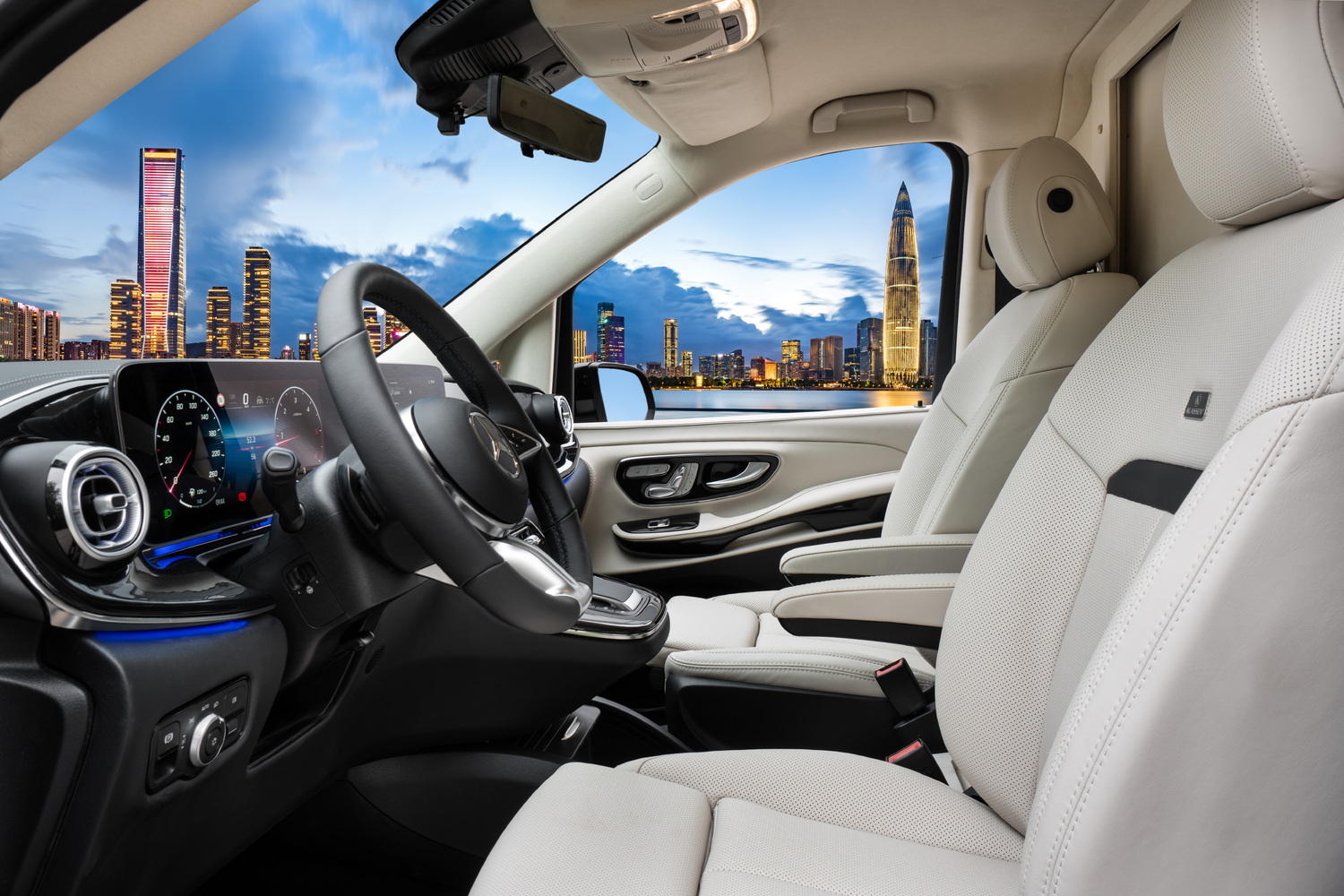 Neuer Mercedes-Benz VLE KLASSEN: elektrische Grand Limousine mit Interieur MVE_1_1721