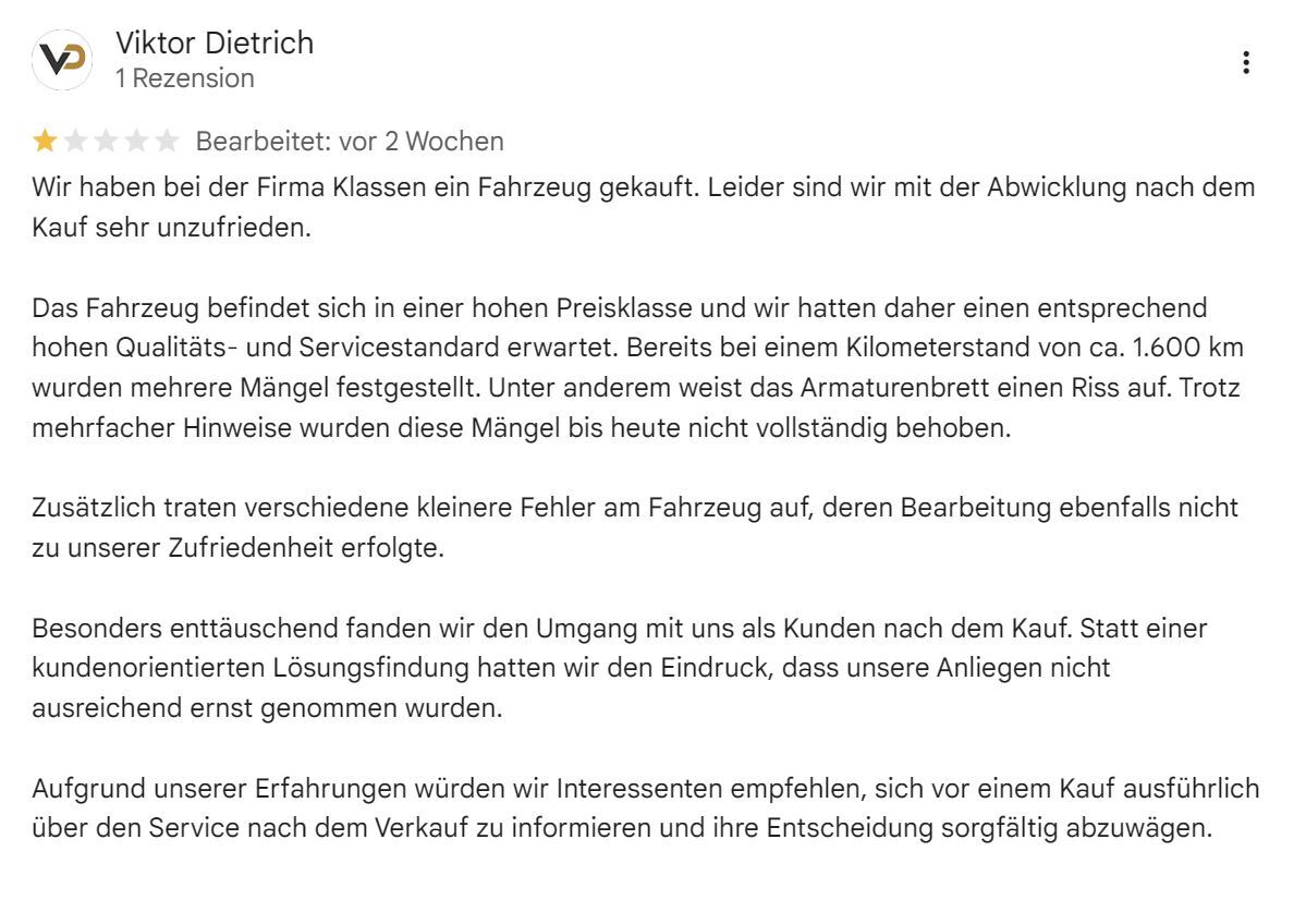 Zuerst Begeisterung, dann ein öffentlicher Angriff: die vollständige Geschichte des Konflikts zwischen Viktor Dietrich, VD AluSysteme und KLASSEN